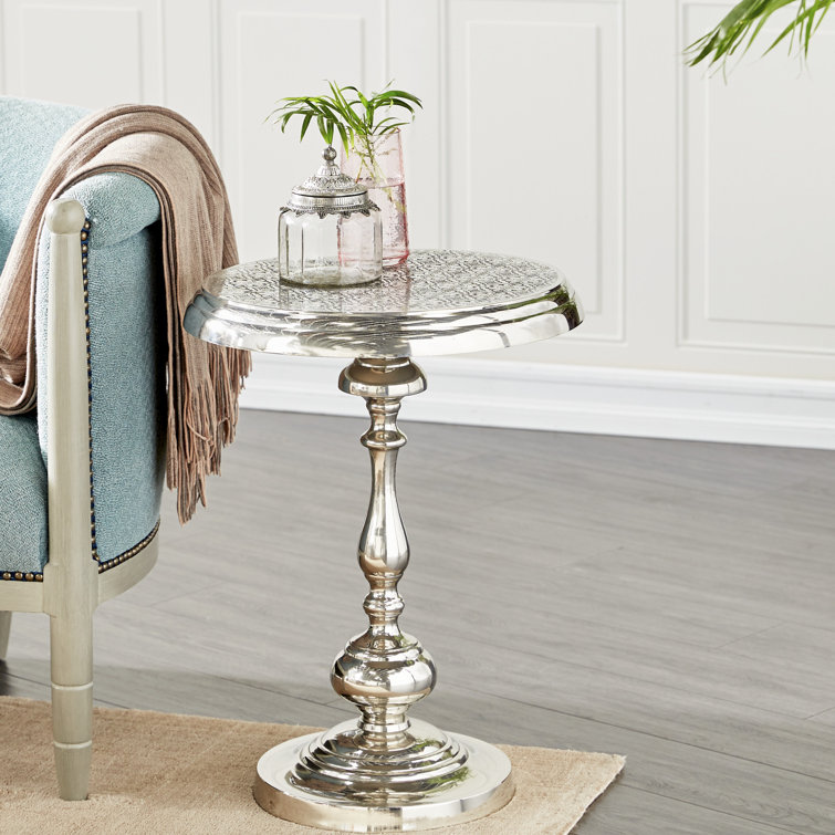 Rosdorf Park Goodland 24'' Tall Pedestal End Table & Reviews Wayfair